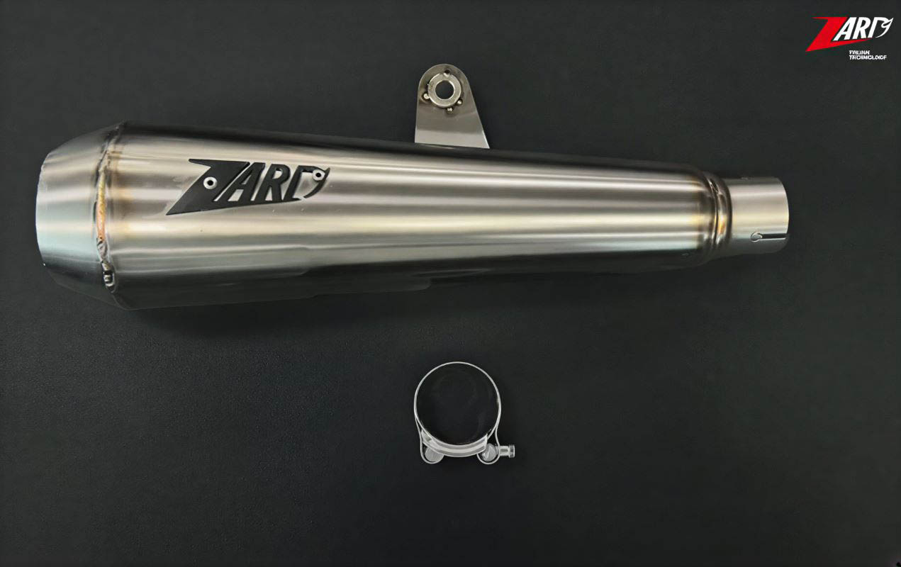 Slip-On Zard Acciaio Inox Lucidato Omologato E5 per ROYAL ENFIELD METEOR 350 2021-2024