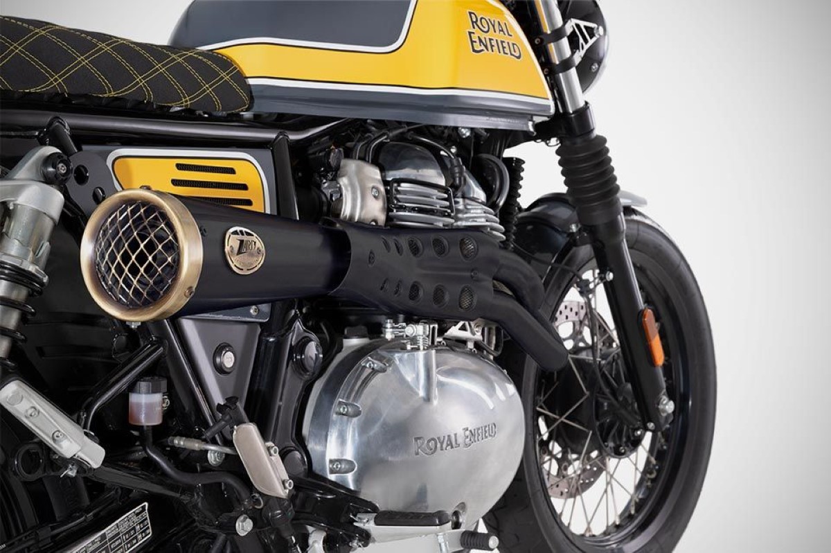 Kit Completo Zard 2>1 Alto in Acciaio Inox Racing Nero per ROYAL ENFIELD CONTINENTAL GT 2019-2024