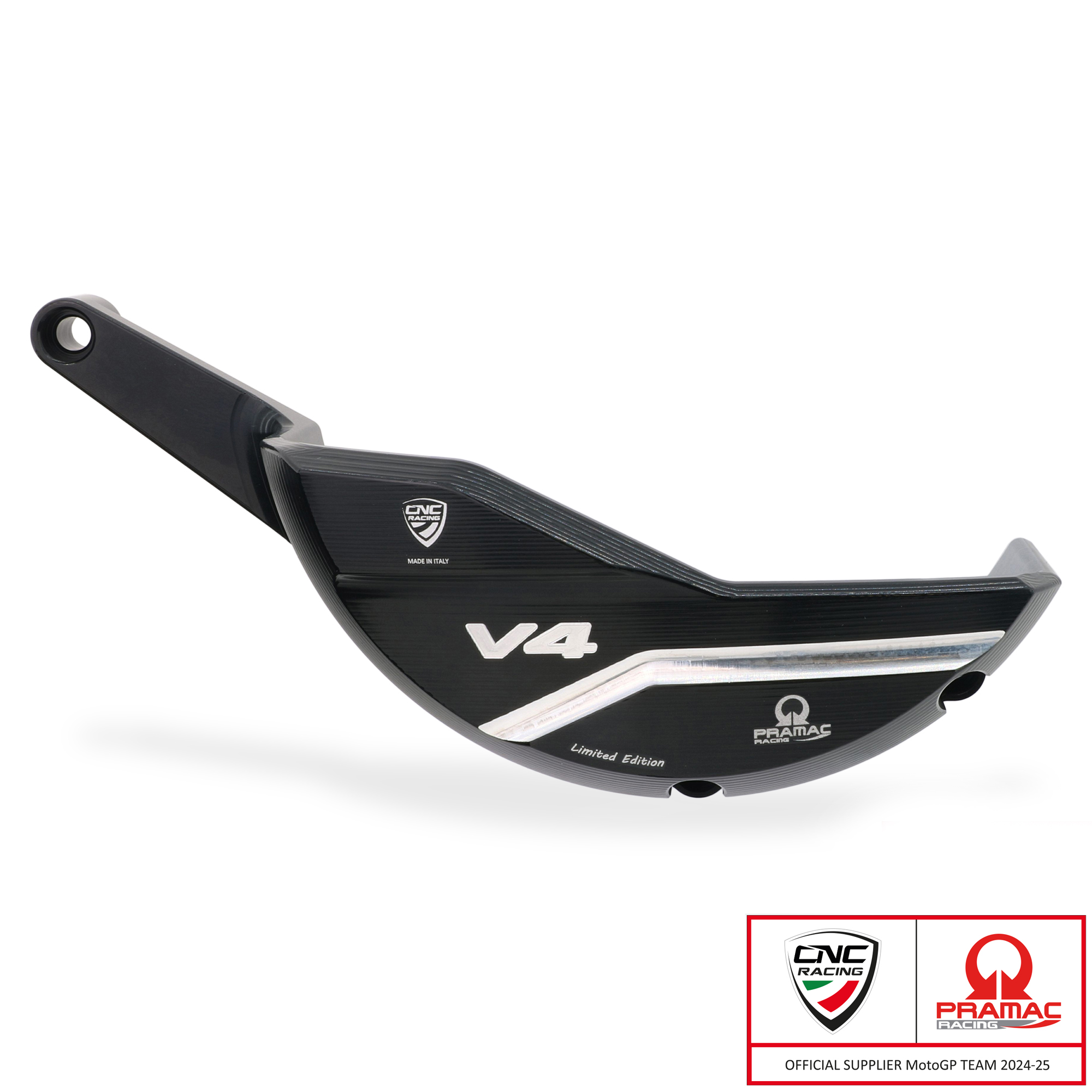Protezione carter alternatore CNC Racing Pramac Racing Limited Edition per DUCATI DIAVEL V4 2022-2025