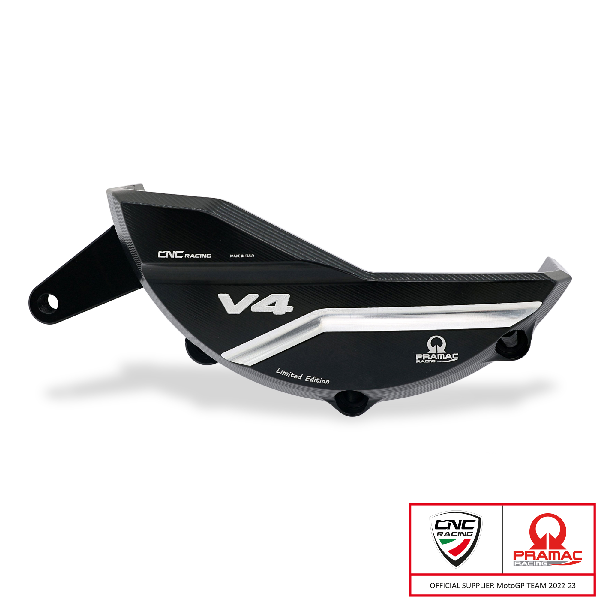 Protezione carter alternatore CNC Racing Pramac Racing Limited Edition per DUCATI MULTISTRADA V4 /S 2021-2024