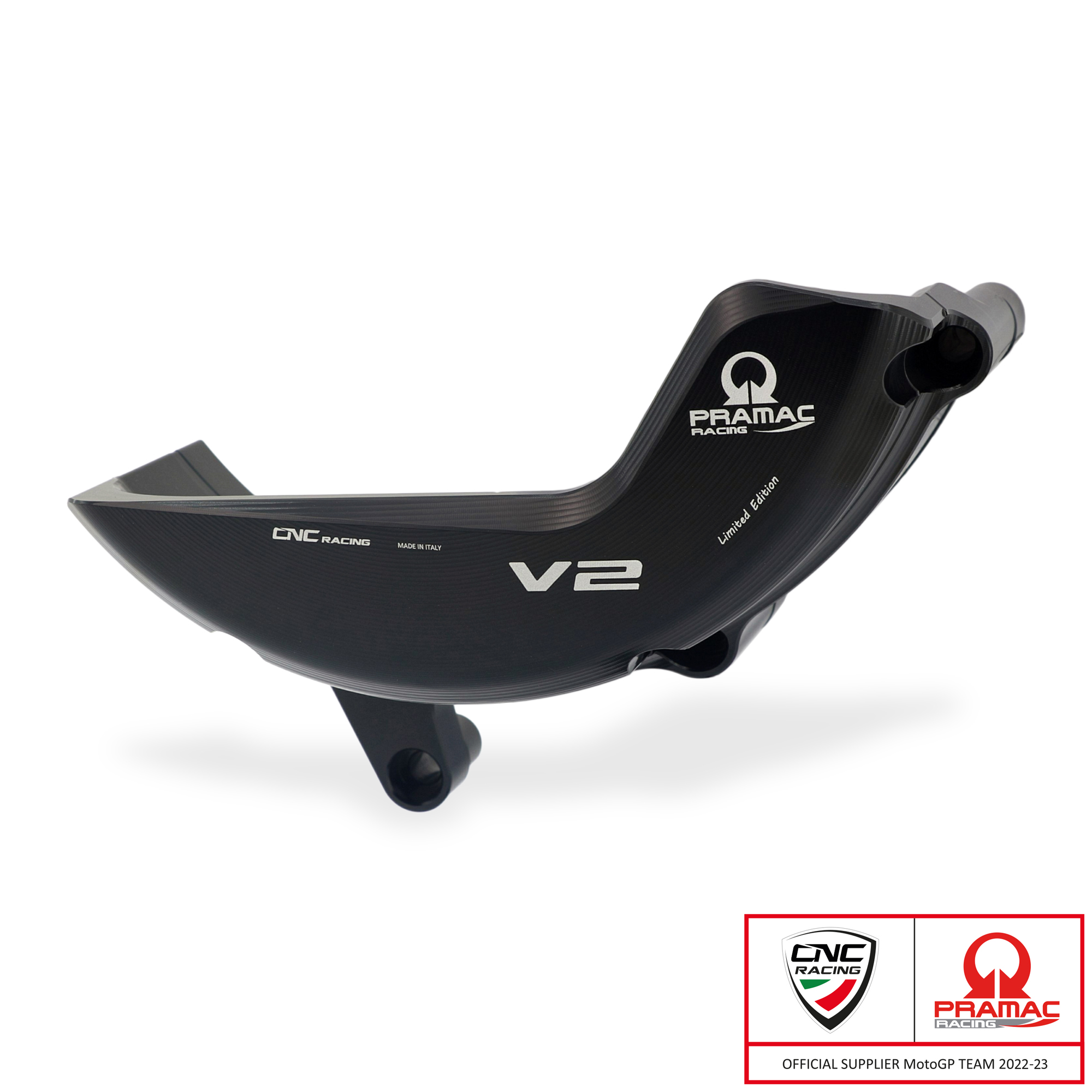 Protezione carter alternatore CNC Racing Pramac Racing Limited Edition per DUCATI STREETFIGHTER V2 2022-2024