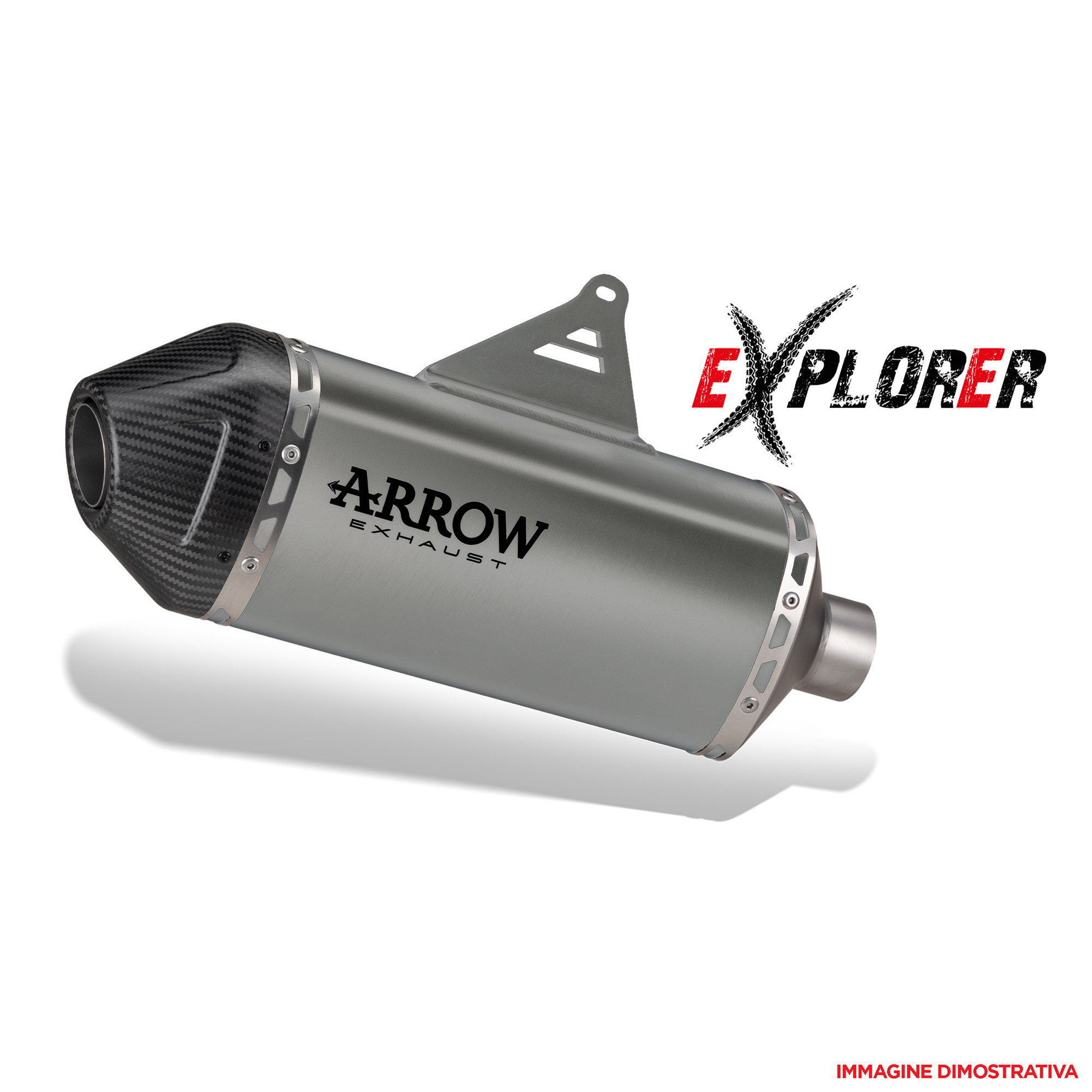 Terminale omologato Arrow Explorer in Titanio per SUZUKI DR-4S 2025-2026