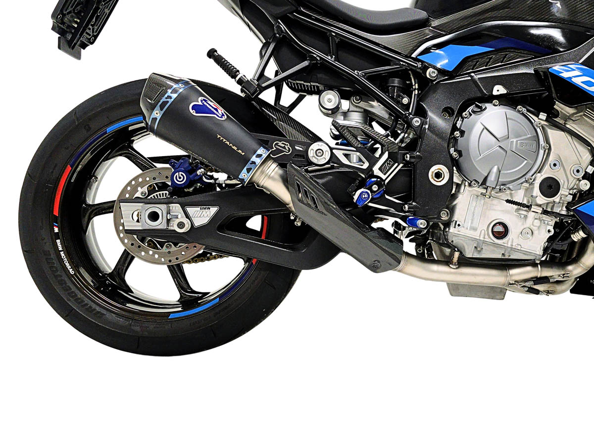 Scarico Completo Termignoni Racing in Acciaio Inox con Terminale Nero HEB in Titanio per BMW S 1000 R 2021-2025
