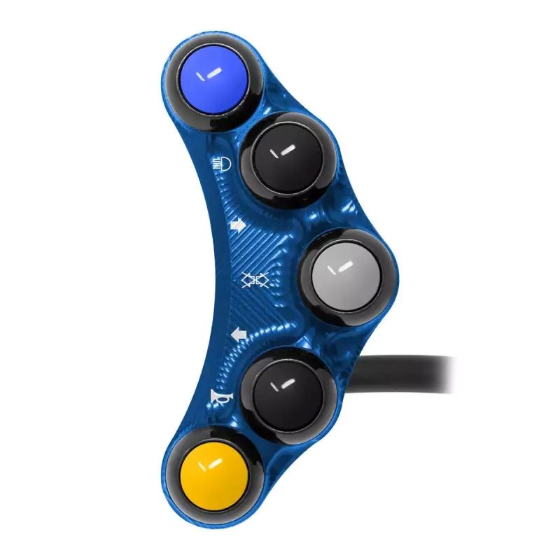 Pulsantiera Jetprime sinistra stradale Blu per BMW M 1000 RR 2021-2024