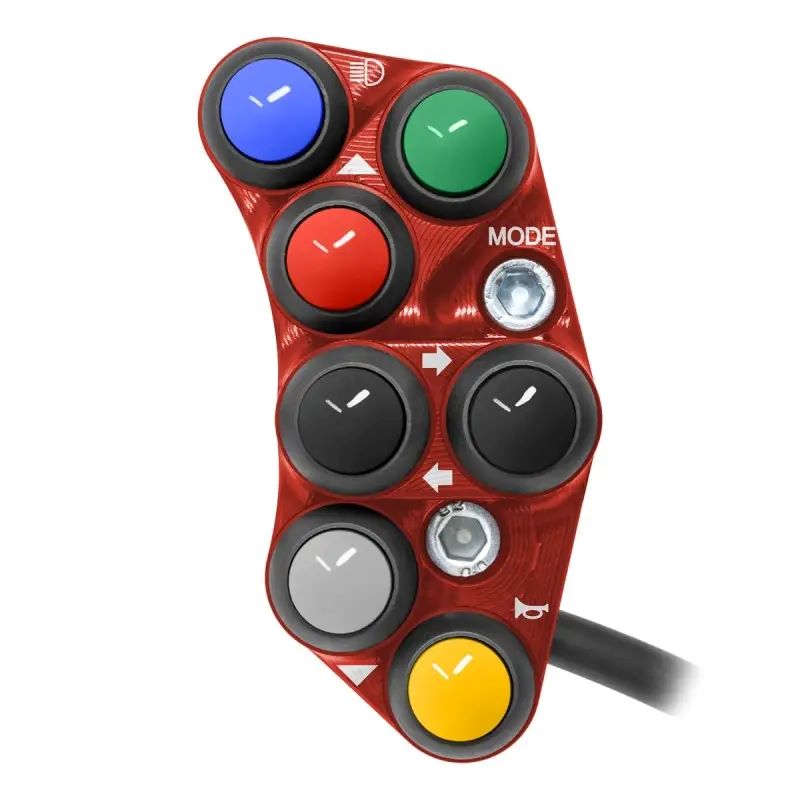 Pulsantiera Jetprime sinistra stradale Rossa per DUCATI PANIGALE V4 2018-2024