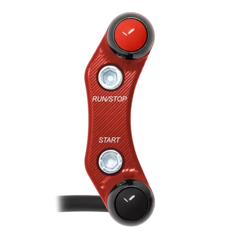 Pulsantiera Jetprime destra stradale Rossa per KAWASAKI Z 1000 2010-2013