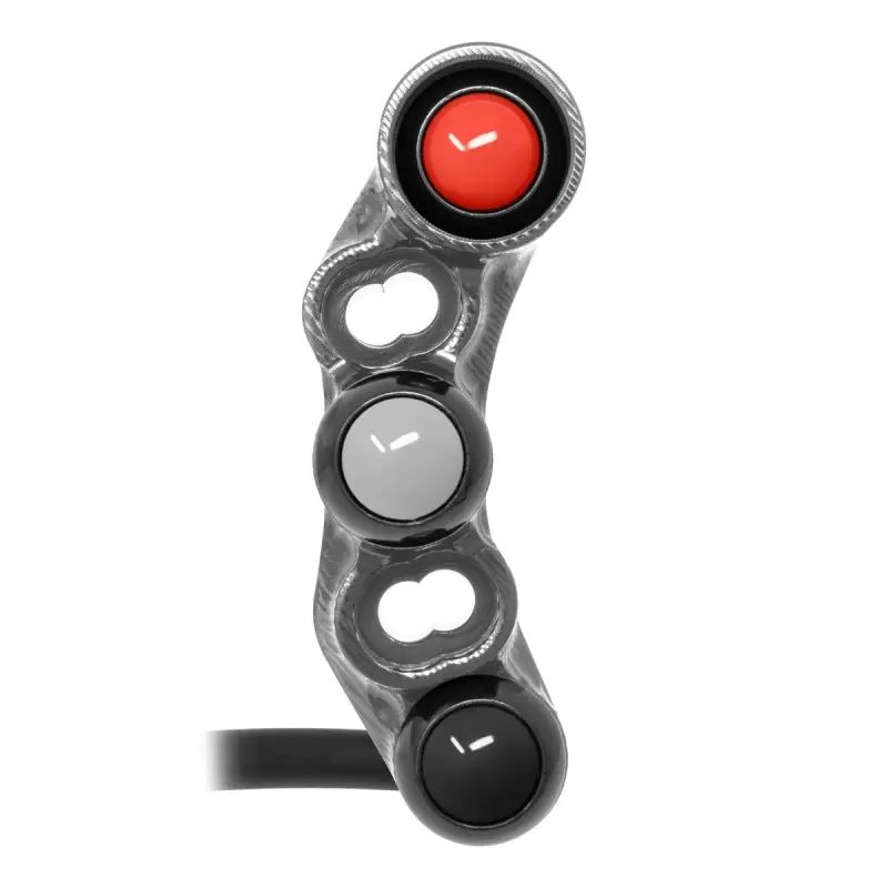 Pulsantiera Jetprime destra stradale Titanio per KAWASAKI ZX 6 R 2009-2016