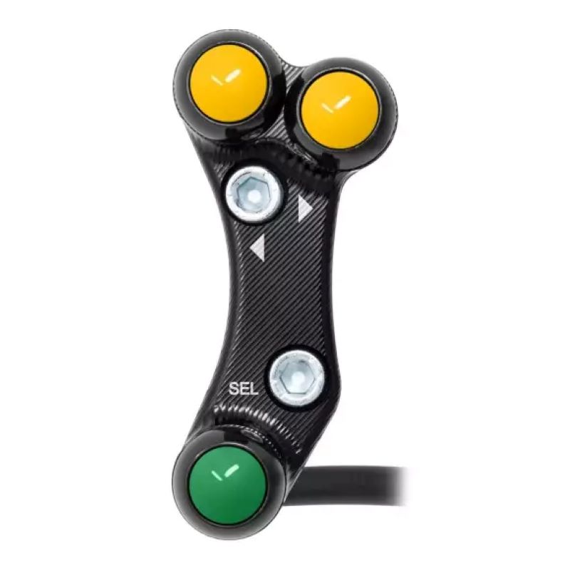 Pulsantiera Jetprime sinistra racing Nera per MV AGUSTA BRUTALE 1000 RR /RS 2021-2023
