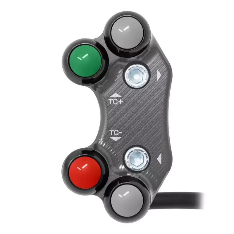 Pulsantiera Jetprime sinistra racing Titanio per APRILIA RS 457 2024-2025