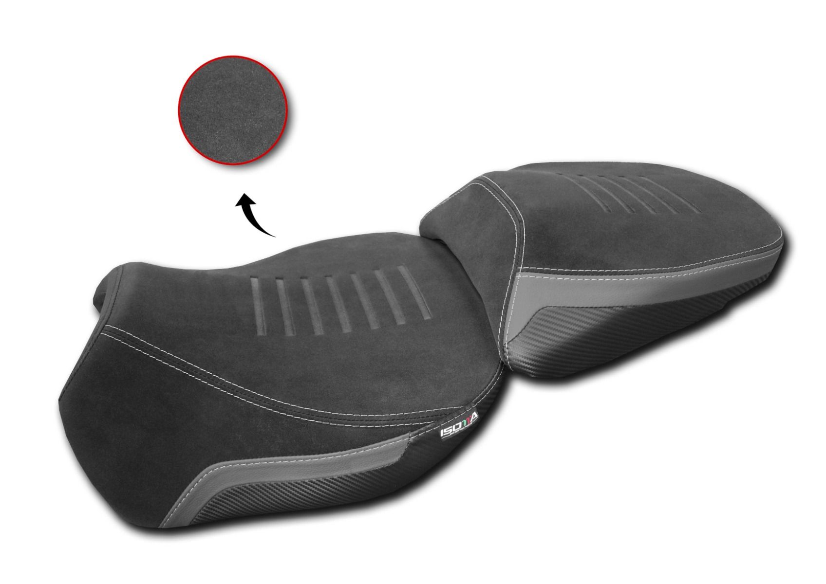 Sella anteriore comfort Triple Black Isotta per DUCATI MULTISTRADA V4 /S 2022-2025
