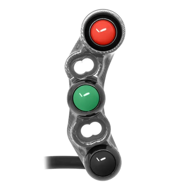 Pulsantiera Jetprime Destra Stradale con Fori Universali Titanio per YAMAHA YZF 600 R6 2021-2025