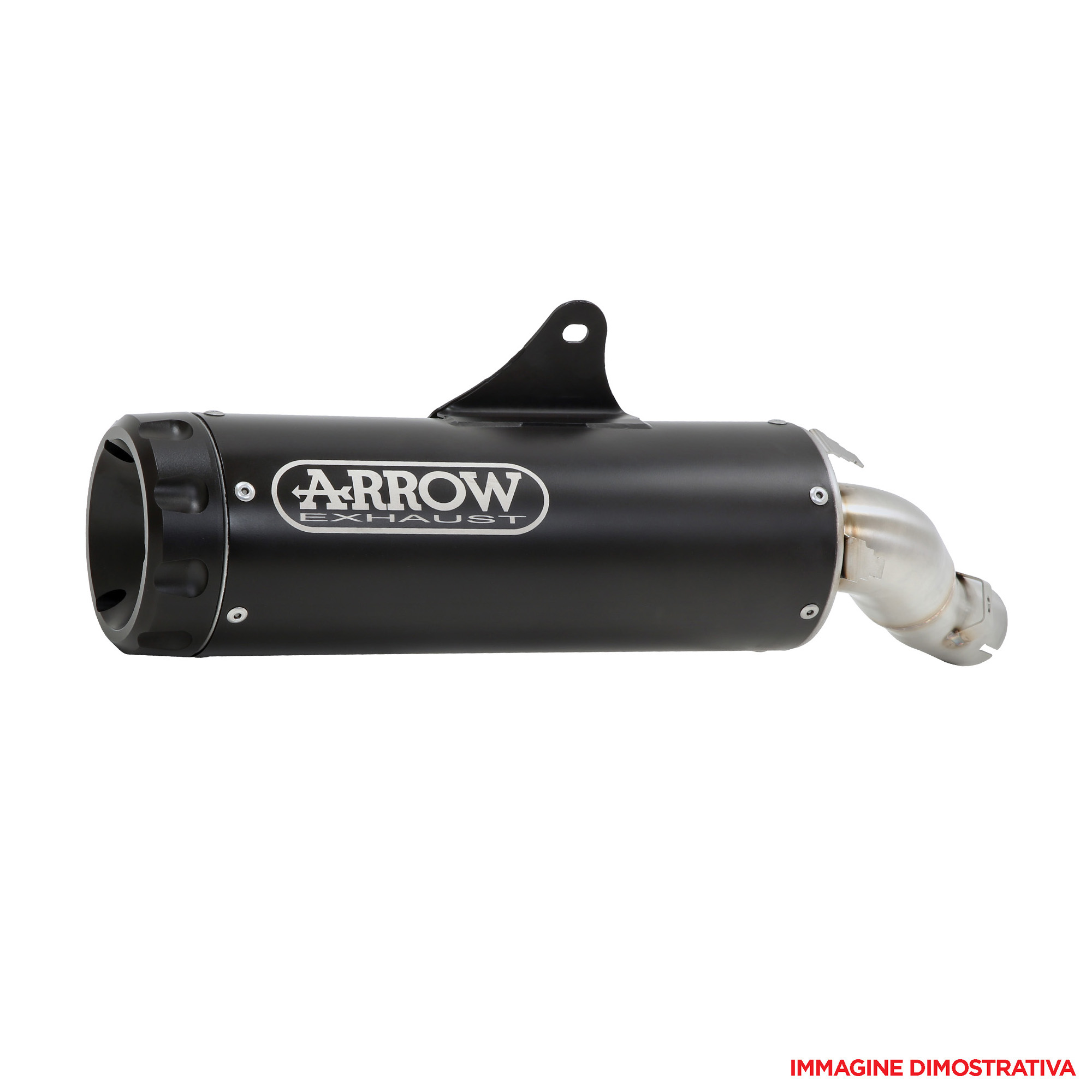 Terminale omologato Arrow Rebel Nichrom Dark fondello alluminio dark per HONDA CMX 1100 REBEL 2025-2026