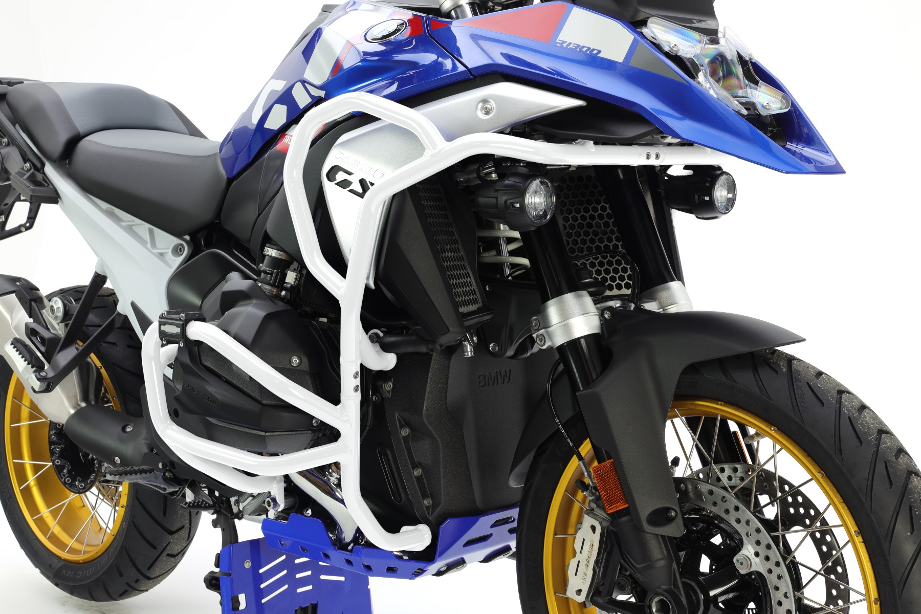 Crash bar in alluminio Bianco Isotta per BMW R 1300 GS 2023-2026