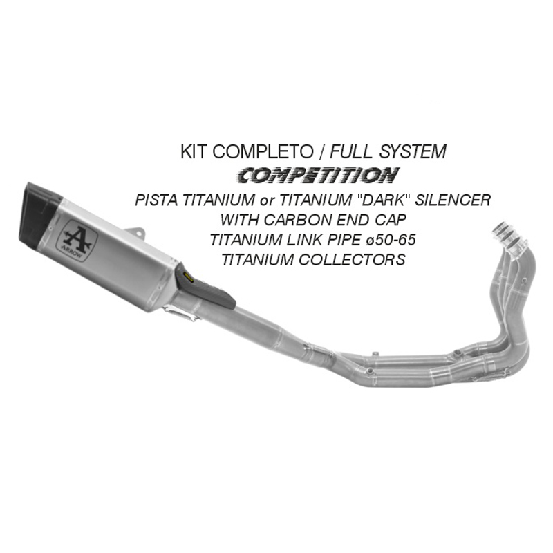 Kit completo Arrow Competition terminale Pista Titanio per BMW M 1000 RR 2025-2026
