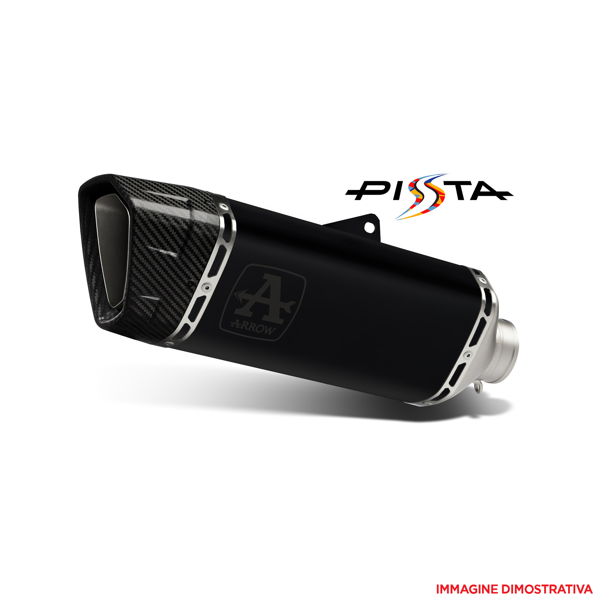 Terminale omologato Arrow Pista Alluminio Dark per HONDA CB 750 HORNET 2023-2024
