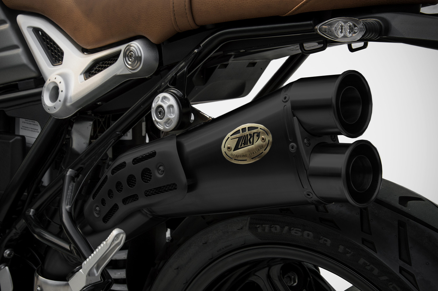 Slip-On Zard " SPECIAL EDITION" Acciaio Inox Omologato Nero per BMW R NINE T SCRAMBLER 2017-2020