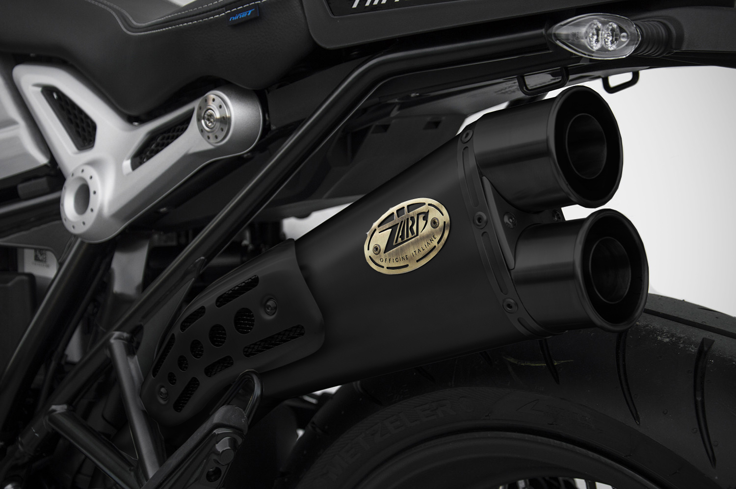 Slip-On Zard "SPECIAL EDITION" Acciaio Inox Racing Nero per BMW R NINE T 2017-2020