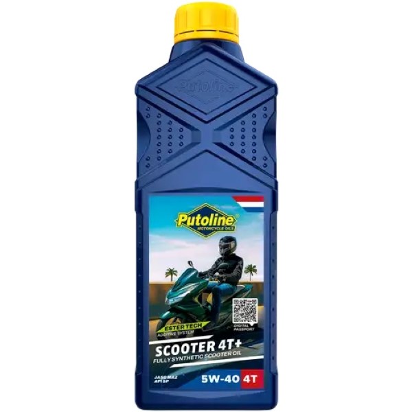 Olio 4 tempi ESTER TECH Scooter 4+ ECO 5W-40 Putoline