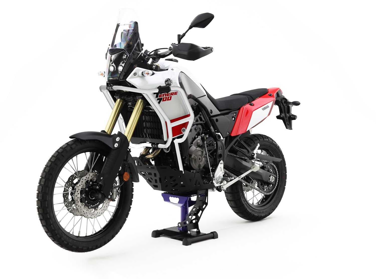 Crash bar in alluminio Bianco Isotta per YAMAHA TENERE' 700 2020-2024