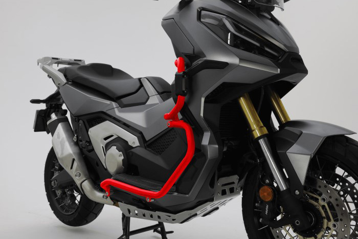 Crash bar in alluminio Rosso Isotta per HONDA X-ADV 750 2021-2023