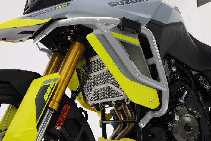 Crash bar in alluminio Grigio chiaro Isotta per SUZUKI V-STROM 800 DE 2023-2024