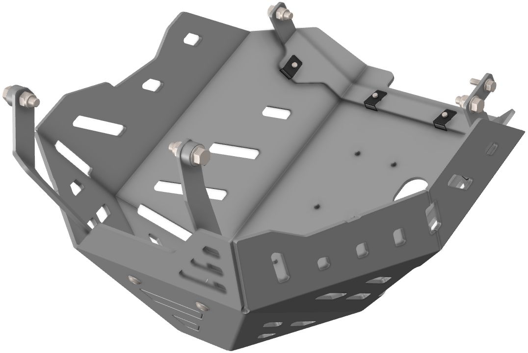 Protezione motore alluminio Nero Isotta per HONDA XL 750 TRANSALP 2023-2024