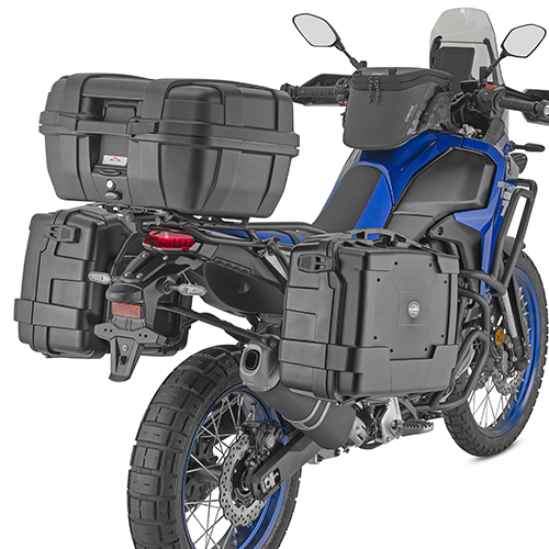 Portavaligie laterale specifico Kappa KL ONE-FIT configurato per valigie MONOKEY per YAMAHA TENERE' 700 2025