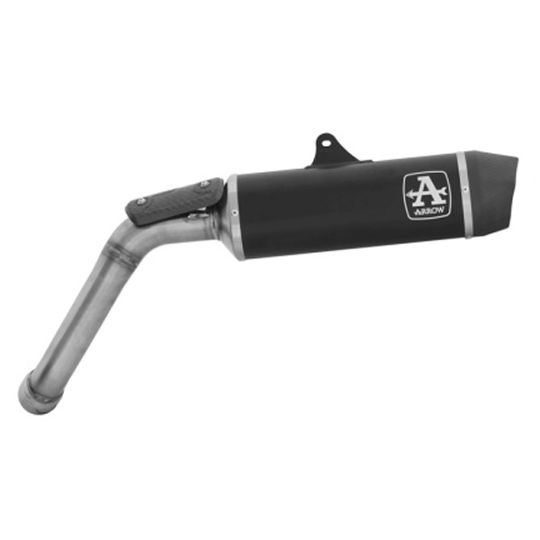 Terminale omologato Arrow Indy-Race Alluminio Dark  per MOTO GUZZI V85 TT 2025
