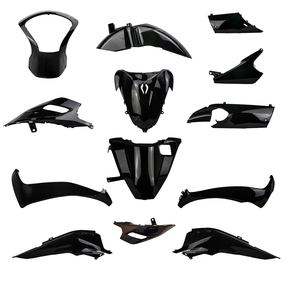 Kit carene stampate ad iniezione Nere per HONDA SH 125 2013-2016