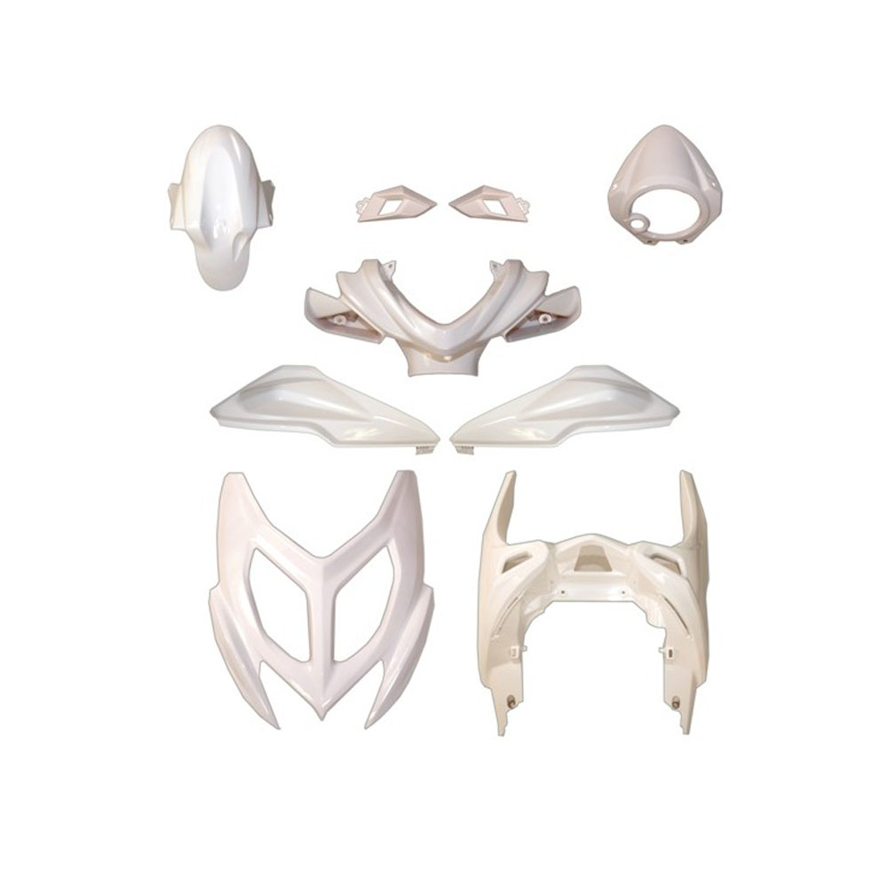 Kit carene stampate ad iniezione Bianche per MBK NITRO 50 2013-2014