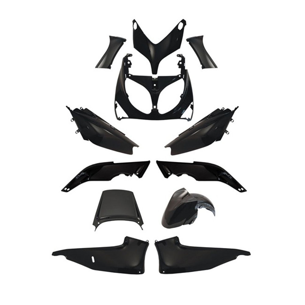 Kit carene stampate ad iniezione Nere per YAMAHA T-MAX 500 2001-2007