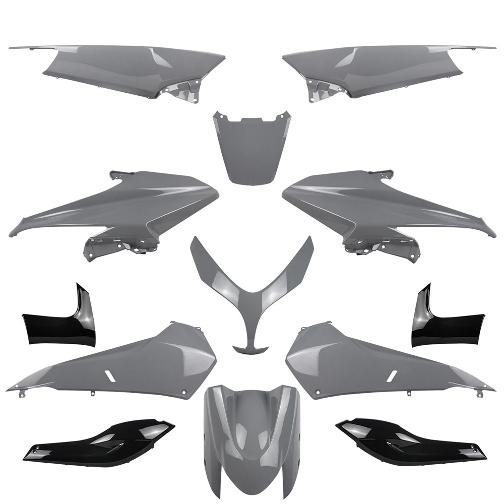 Kit carene stampate ad iniezione Grigie per YAMAHA T-MAX 500 2008-2011