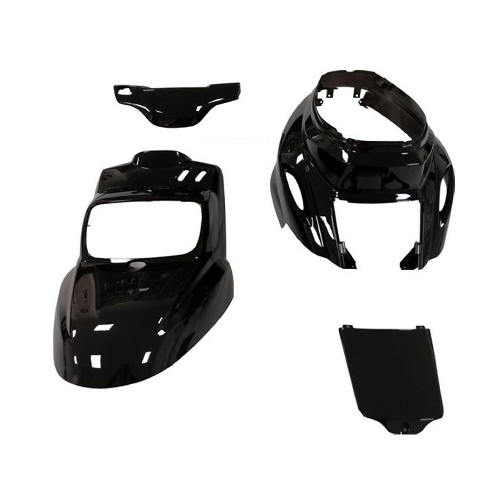 Kit carene stampate ad iniezione Nere per YAMAHA BWS 50 2004