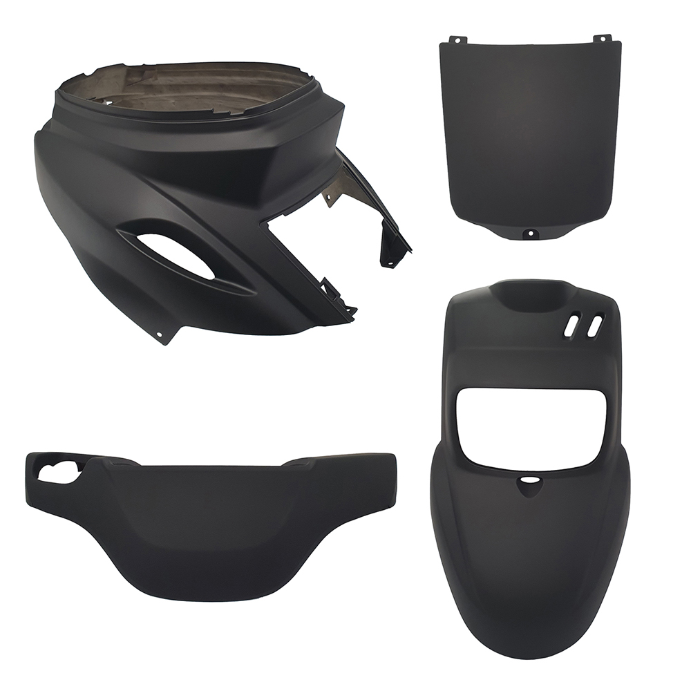 Kit carene stampate ad iniezione Nere Opache per YAMAHA BWS 50 2004