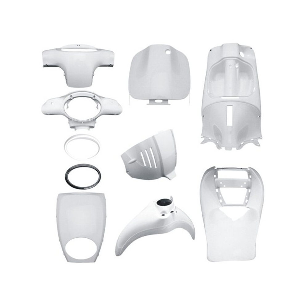 Kit carene stampate ad iniezione Bianche per APRILIA SCARABEO 50 2001-2012