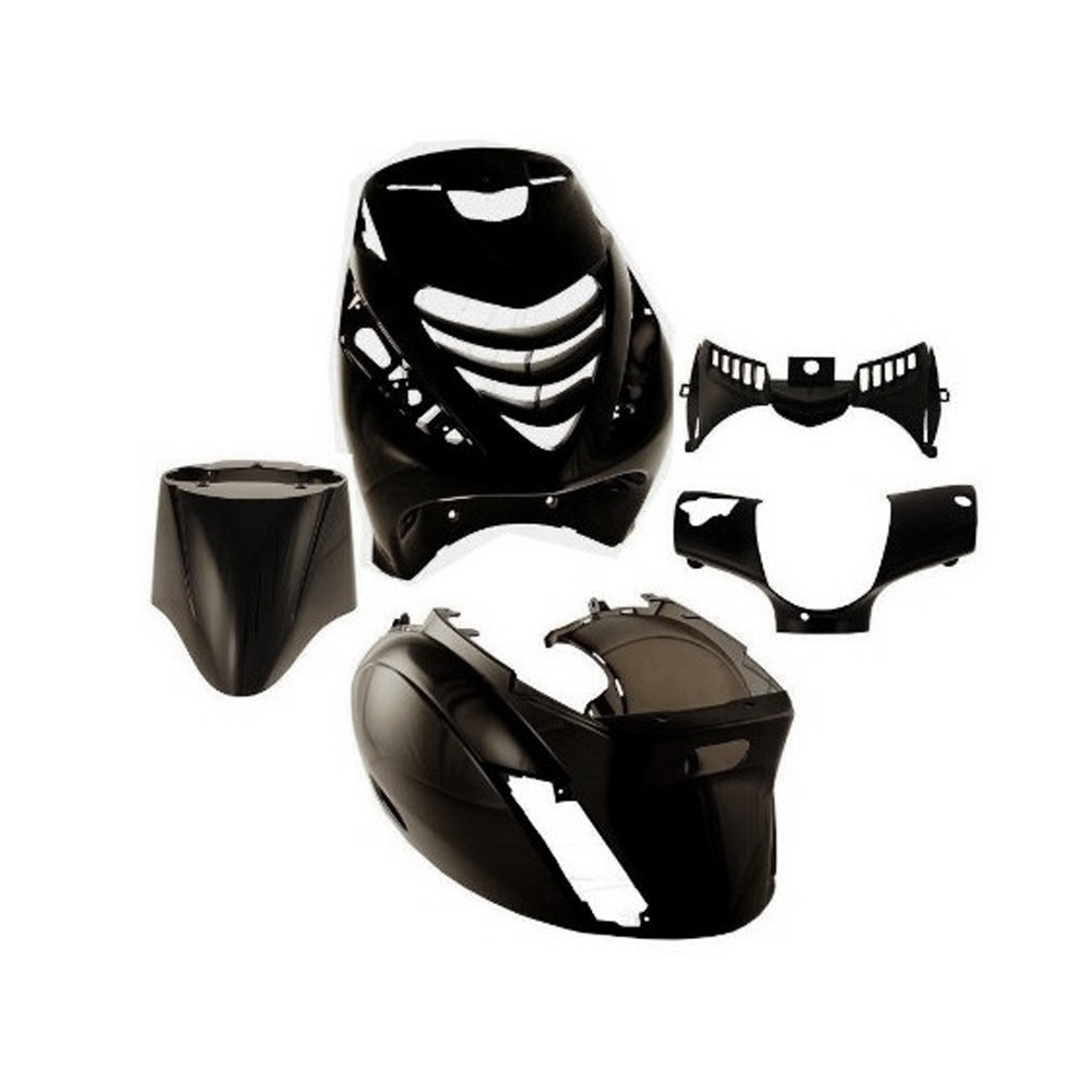 Kit carene stampate ad iniezione Nere per PIAGGIO ZIP 50 SP 2006-2013