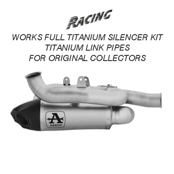 Terminali racing Arrow Works Titanio per DUCATI STREETFIGHTEER V4 /S 2025-2026