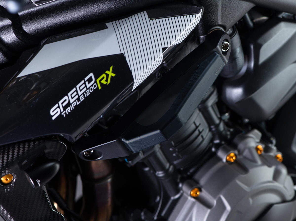 Kit Protezioni Telaio Nere LighTech per TRIUMPH SPEED TRIPLE 1200 RX 2025
