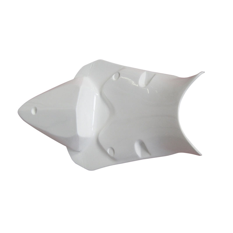 Codone monoposto racing con piattello sottosella rinforzato in vetroresina Motocarbons per YAMAHA YZF 600 R6 2008-2016