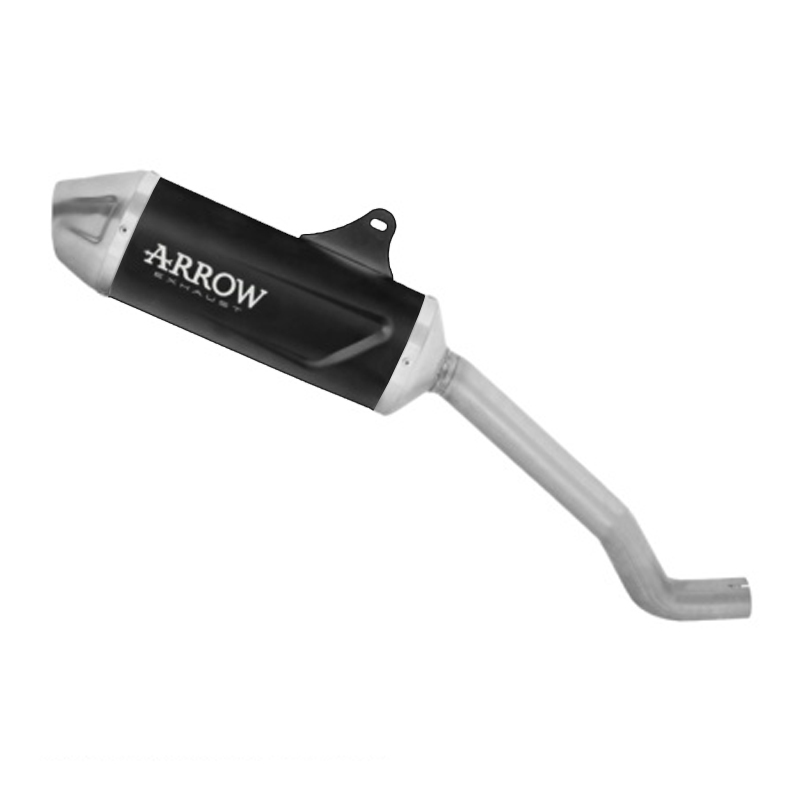 Terminale omologato Arrow Indy-Race Evo Alluminio Dark fondello acciaio per MORBIDELLI T 502 X 2026