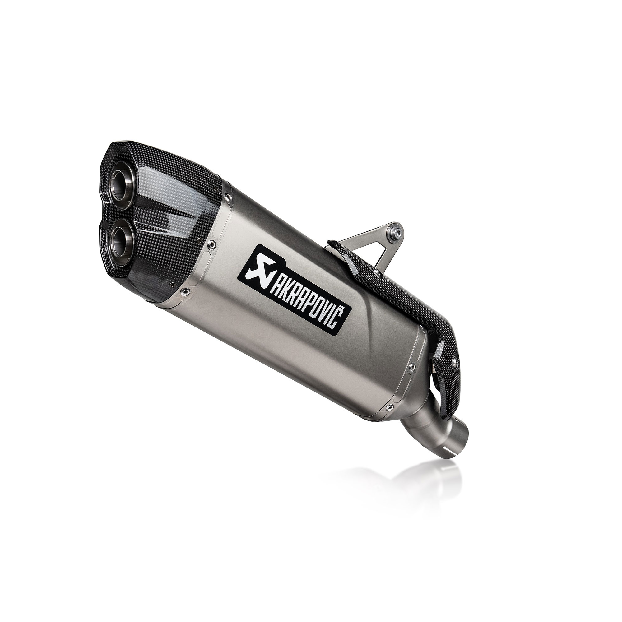 Silenziatore omologato Akrapovic Titanio con fondello in carbonio per DUCATI MULTISTRADA V2 /S 2025-2026
