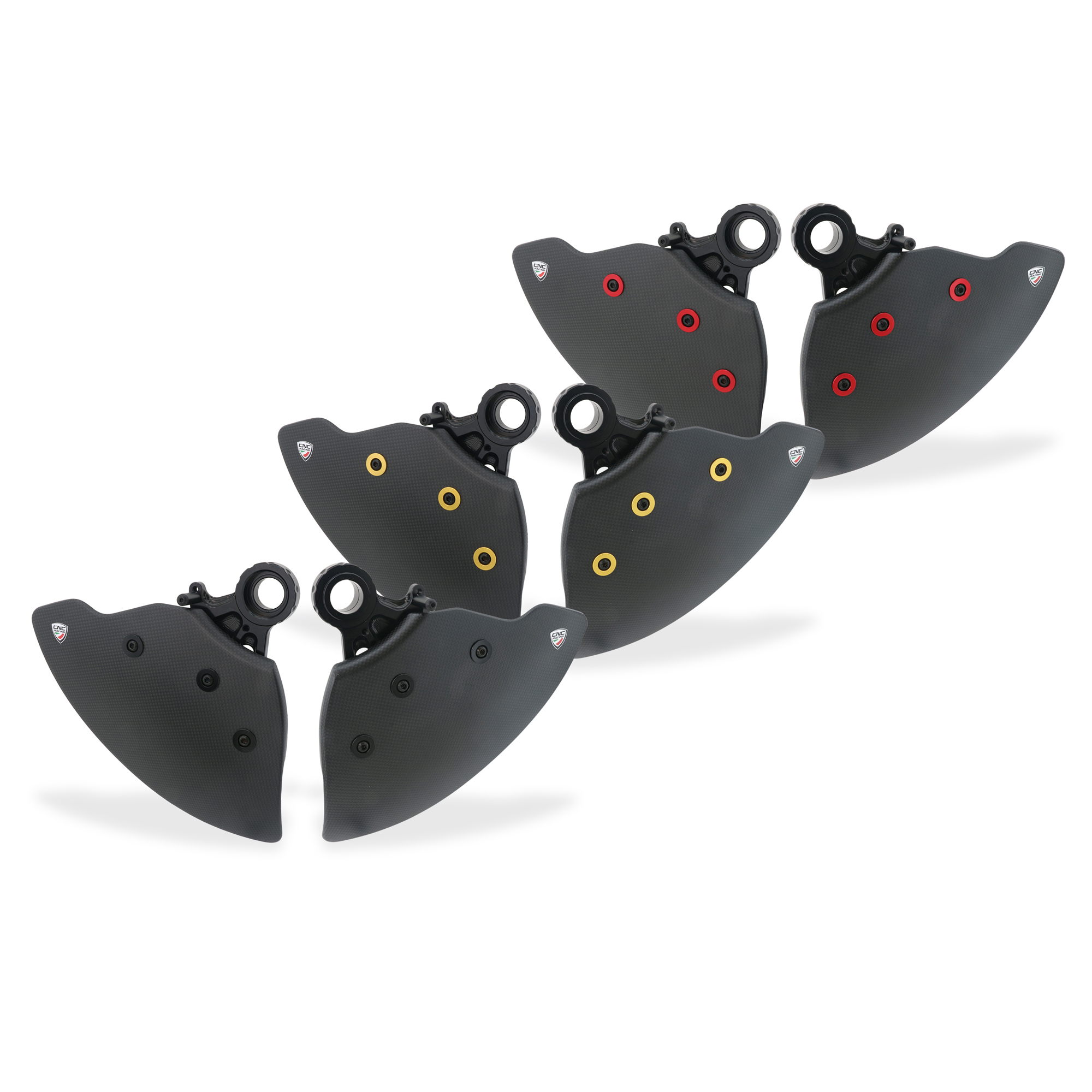 GP DUCTS EVO carbonio opaco - Sistema Raffreddamento Impianto Frenante CNC Racing per DUCATI STREETFIGHTER V4 /S 2020-2024