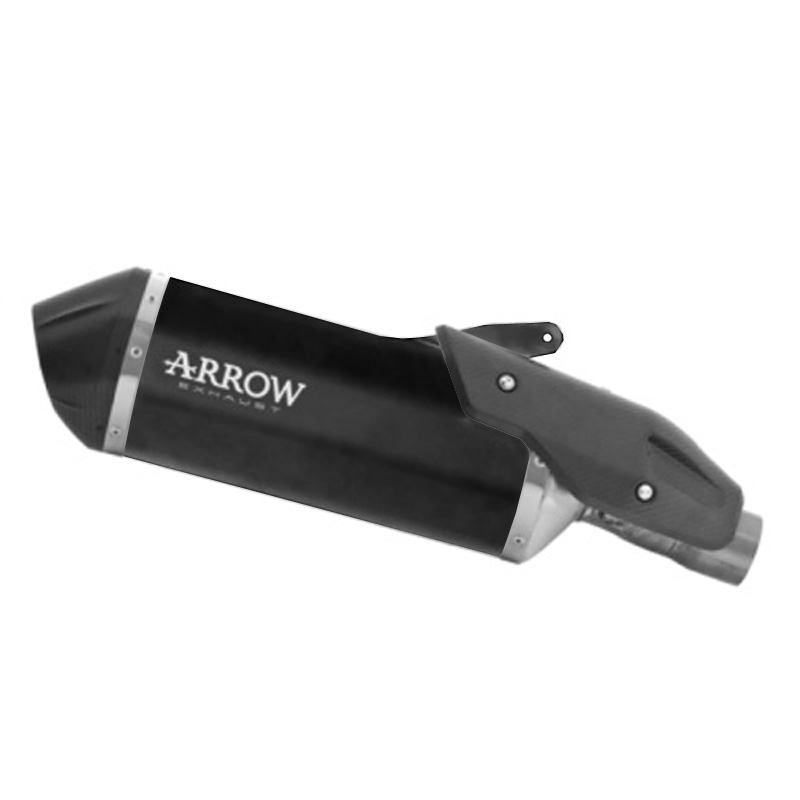 Terminale racing Arrow Sonora Titanio Dark fondello carbonio per MOTO MORINI X CAPE 1200 2026