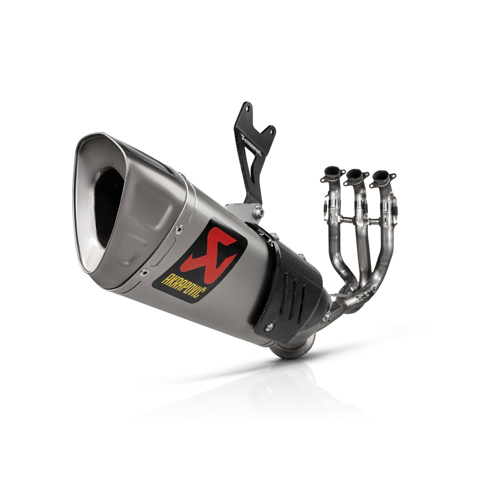 Scarico completo Akrapovic racing con silenziatore titanio per TRIUMPH STREET TRIPLE 765 R/RS 2025