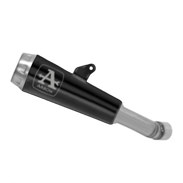 Terminale omologato Arrow Pro-Race Nichrom Dark fondello acciaio per YAMAHA YZF R3 2025-2026