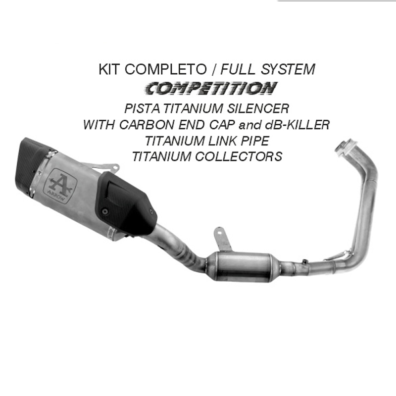 Kit completo Arrow Competition terminale Pista Full Titanium per YAMAHA YZF-R7 2026