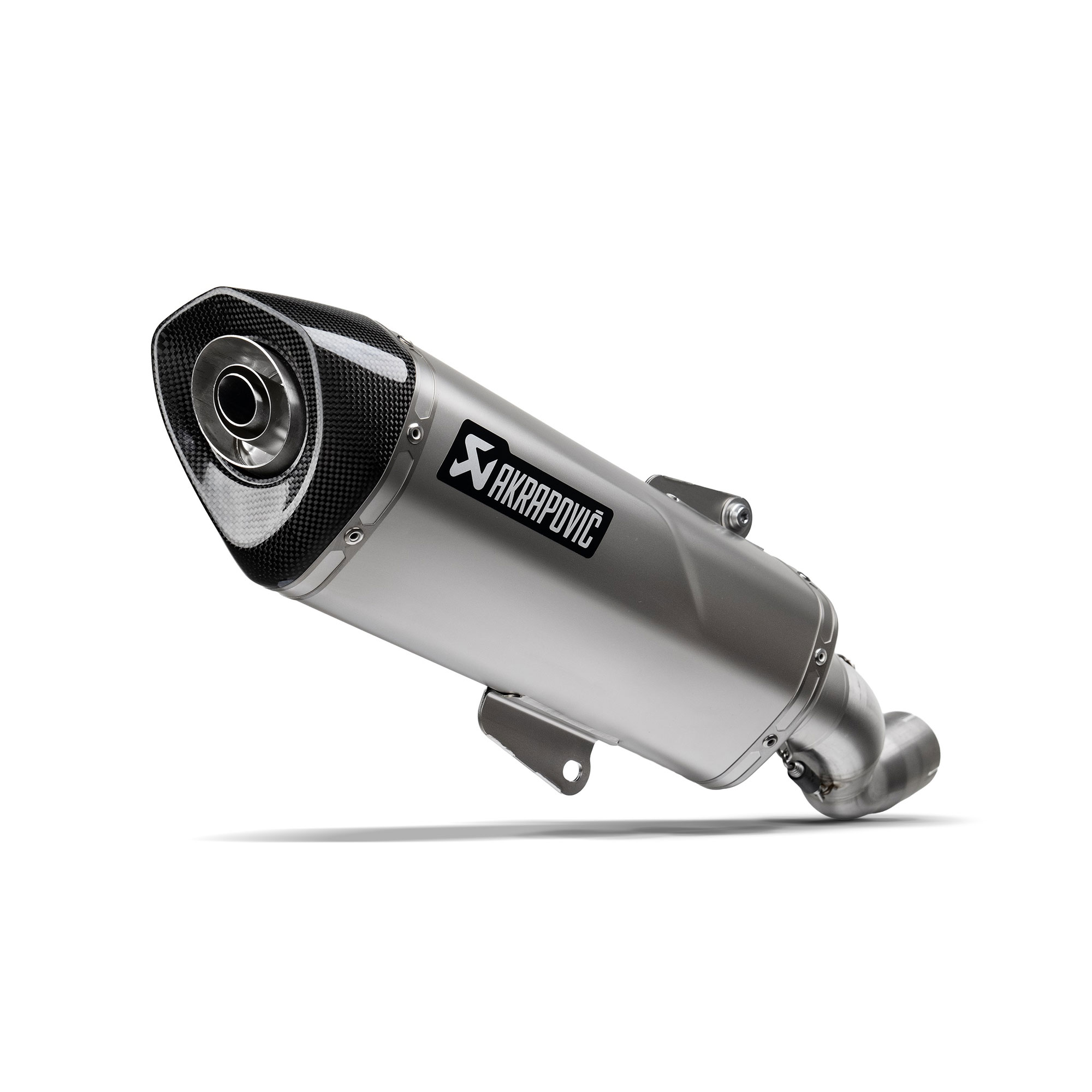 Silenziatore omologato Acciaio inox con fondello in carbonio linea scooter Akrapovic per YAMAHA N-MAX 125 2025-2026