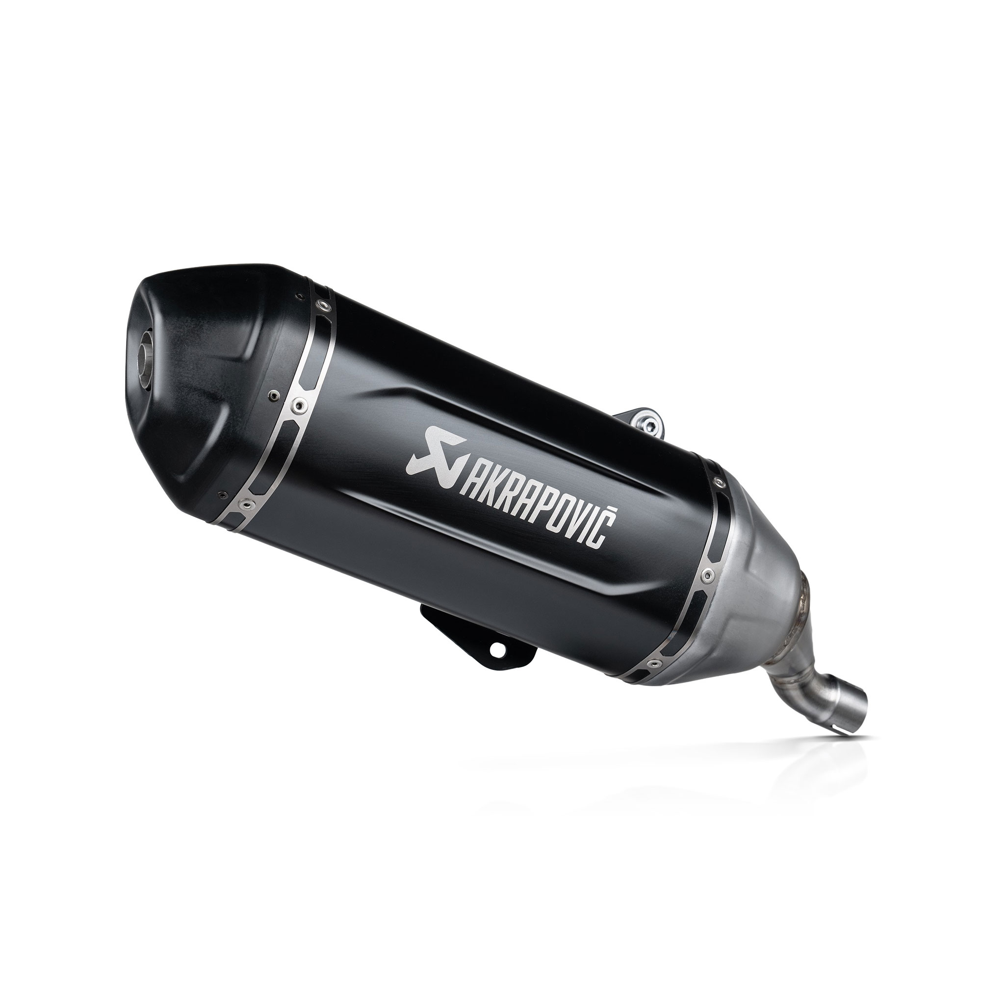 Silenziatore omologato Acciaio nero con fondello in carbonio linea scooter Akrapovic per VESPA GTS 125 2024-2026