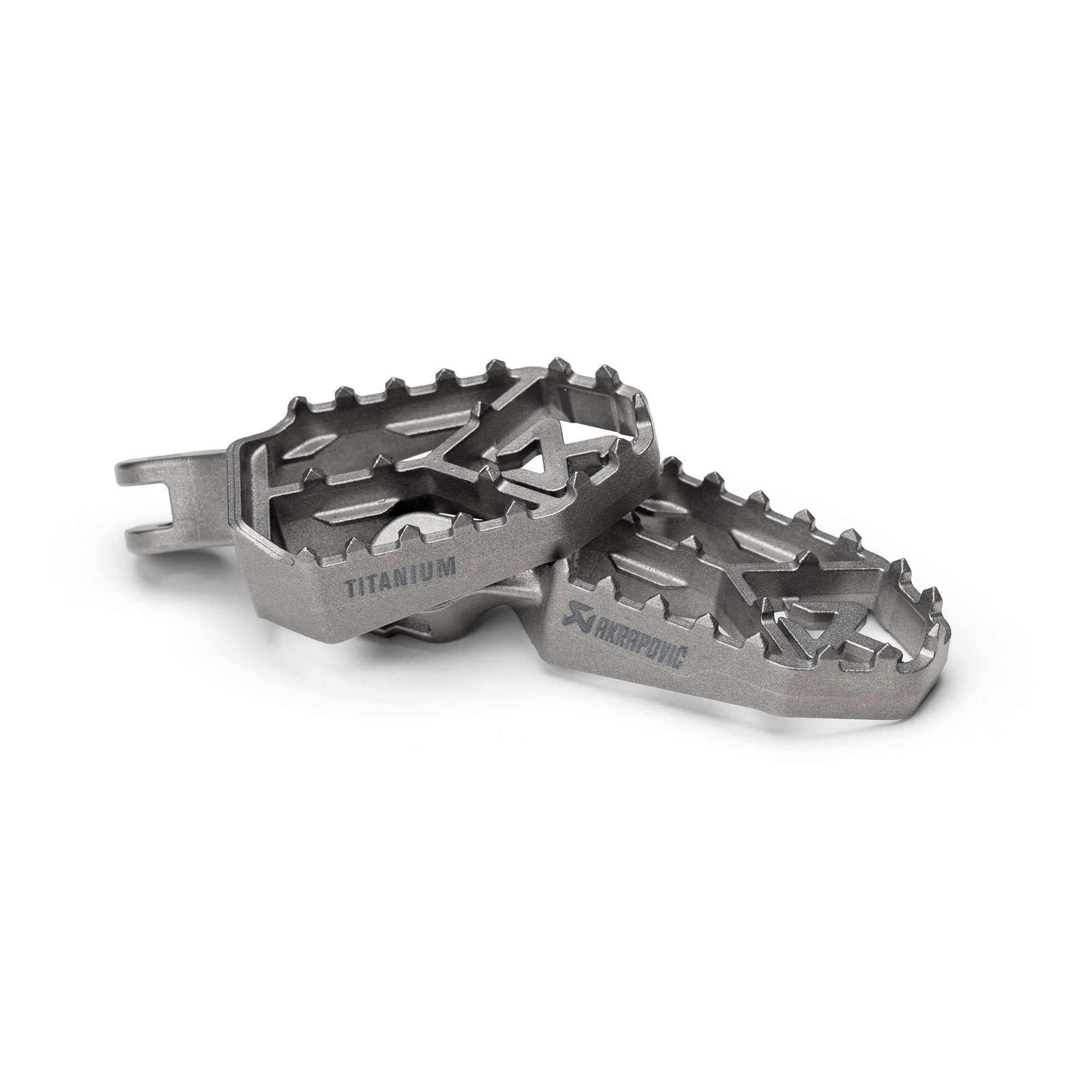 Set Pedane Adventure in Titanio Akrapovic per DUCATI MULTISTRADA V2 2025