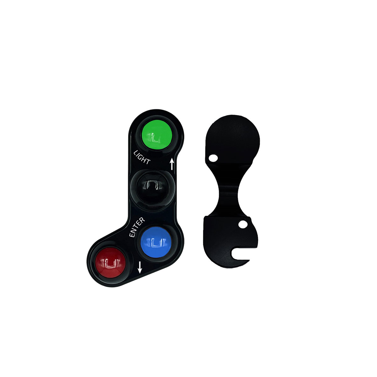 Pulsantiera Sinistra Reckless 4 Vie Montaggio con Braccialetto per Cruscotto I2M per BMW S 1000 RR 2019-2024